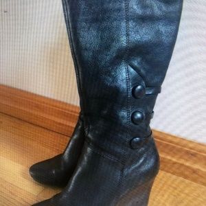 Quality  Black  Leather Boots